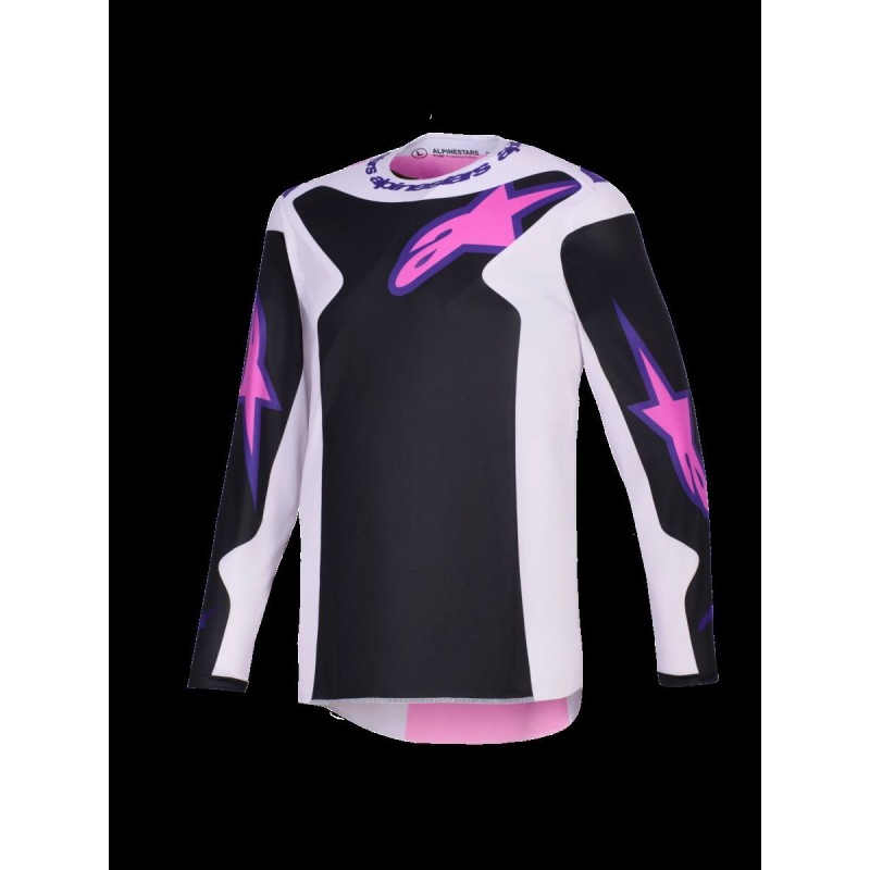 JERSEY FLUID GRID BLK/GY/PU 2X