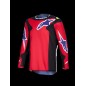 JERSEY FLUID GRID RED/BLK/PURP