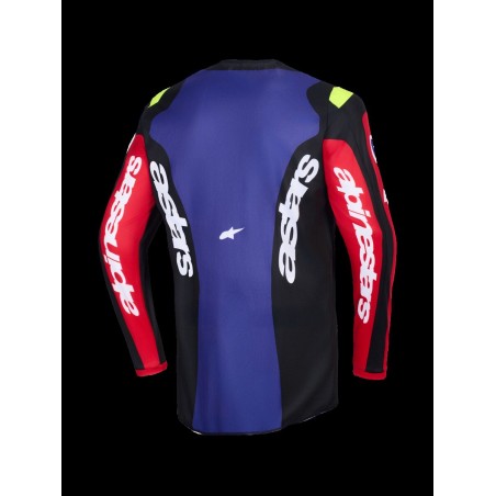 JERSEY FLUID GRID RED/BLK/PURP
