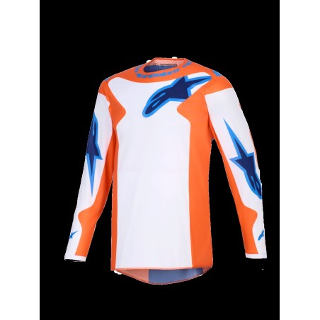 JERSEY FLUID GRID ORAN/BLUE S