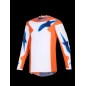 JERSEY FLUID GRID ORAN/BLUE S