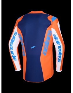 JERSEY FLUID GRID ORAN/BLUE S