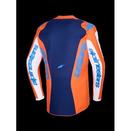 JERSEY FLUID GRID ORAN/BLUE S