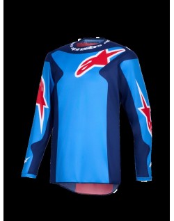 JERSEY FLUID GRID BLUE/RED 2X