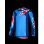 JERSEY FLUID GRID BLUE/RED 2X