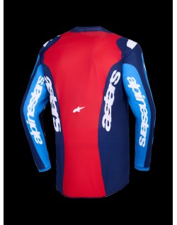 JERSEY FLUID GRID BLUE/RED 2X