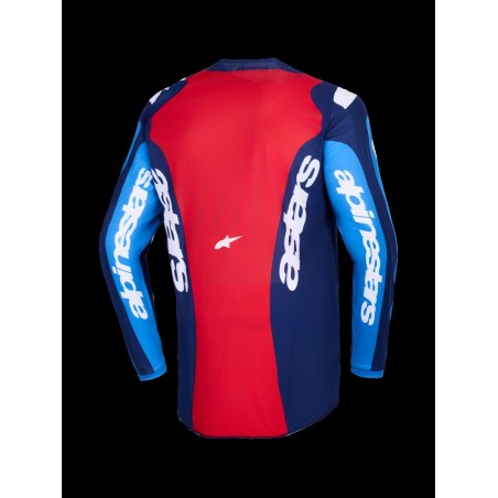 JERSEY FLUID GRID BLUE/RED 2X