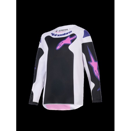 JERSEY YTH FLUID GRID BLK/GY/P