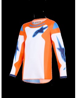 JERSEY YTH FLUID GRID ORAN/BLU