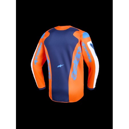 JERSEY YTH FLUID GRID ORAN/BLU