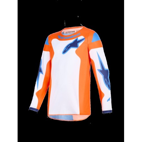 JERSEY YTH FLUID GRID ORAN/BLU