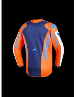 JERSEY YTH FLUID GRID ORAN/BLU
