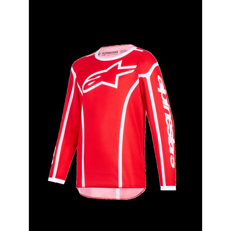 JERSEY YTH FLUID APEX RED/WHIT