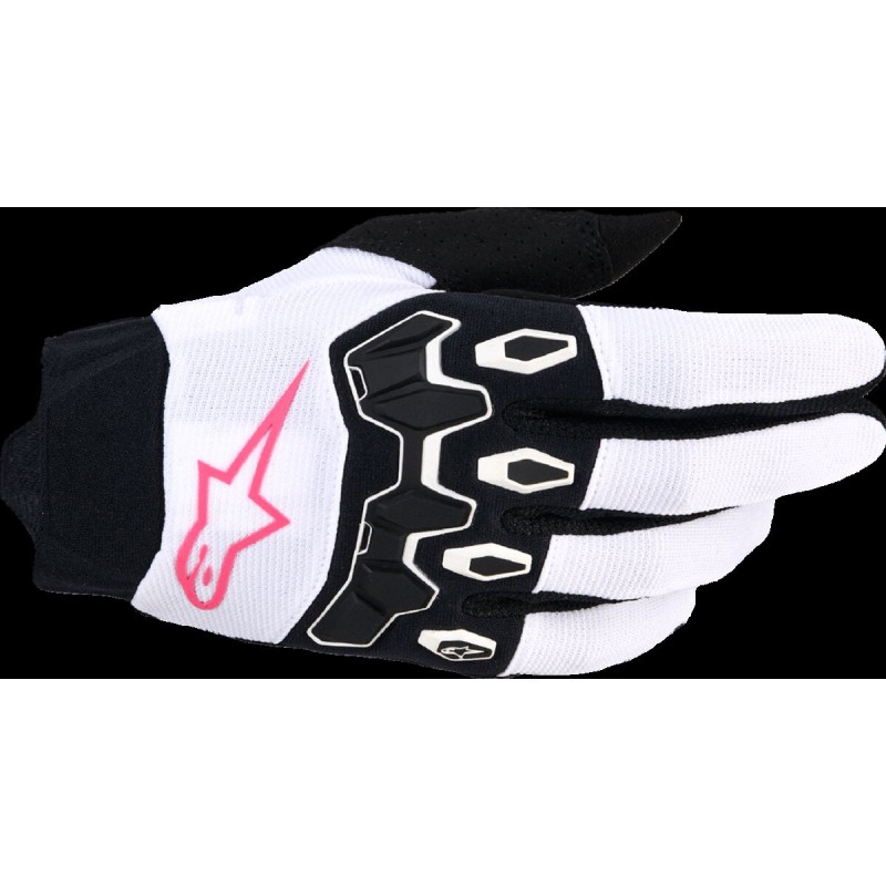 GLOVES 4W FULL BORE V2 WHT/PIN