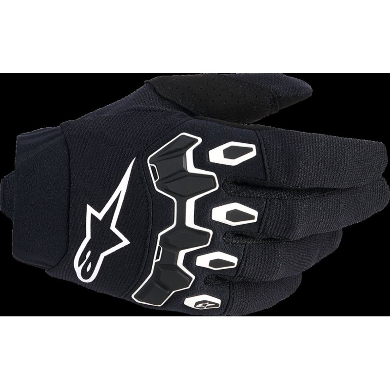 GLOVES YTH FULL BORE V2 BLK/WH