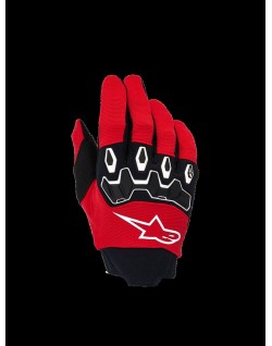 GLOVES YTH FULL BORE V2 RED/BL