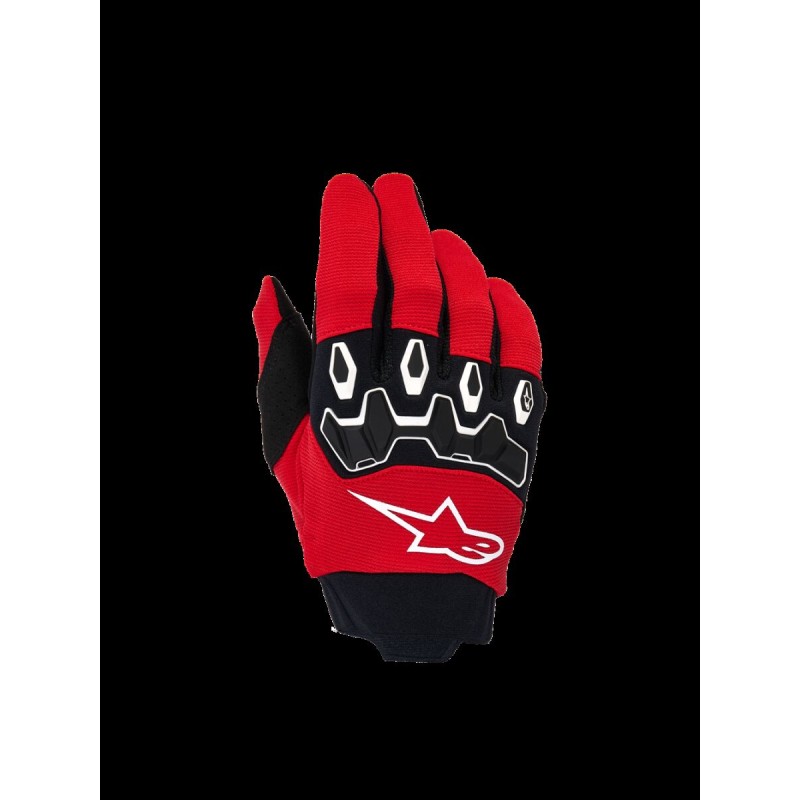 GLOVES YTH FULL BORE V2 RED/BL