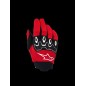 GLOVES YTH FULL BORE V2 RED/BL