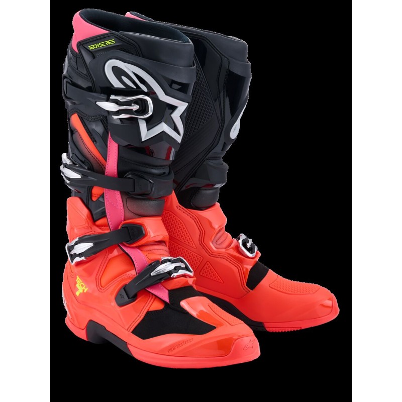 BOOT TECH 7 BLK/RD FLUO/PINK 1