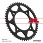 Kit chaîne JT/JT 428HDR 11/62 standard - couronne standard