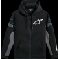 HOODIE ZIP ESEMEX BLACK/CHARCO