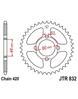 Couronne JT SPROCKETS acier standard 832 - 420