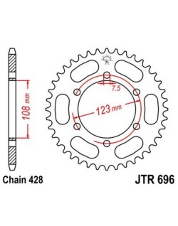 Couronne JT SPROCKETS acier standard 696 - 428