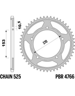 Couronne PBR aluminium 4766 - 525