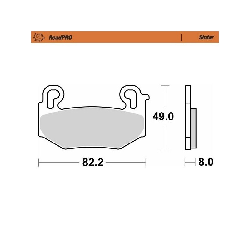 BRAKE PAD ROADPRO SINTER FRONT