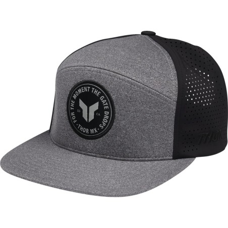 HAT BADGE HTR GY/BLACK