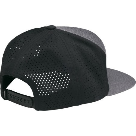 HAT BADGE HTR GY/BLACK