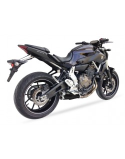 Ligne complète IXIL Hyperlow inox noir / alu poli - Yamaha MT-07 - XY9362XB