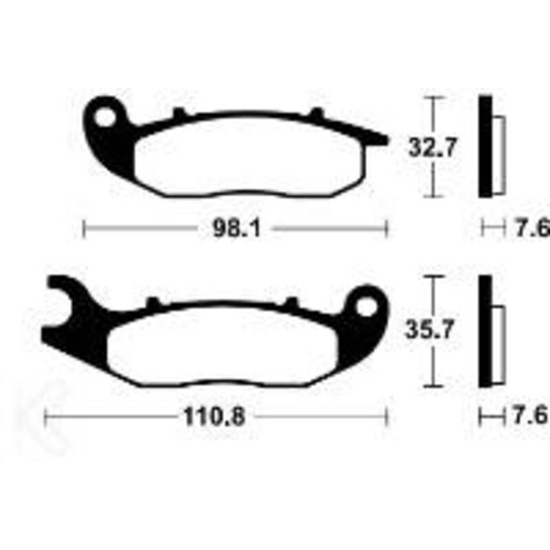 Plaquettes de frein TECNIUM Performance métal fritté - MF359 Plaquettes de frein TECNIUM Performance métal fritté - MF359