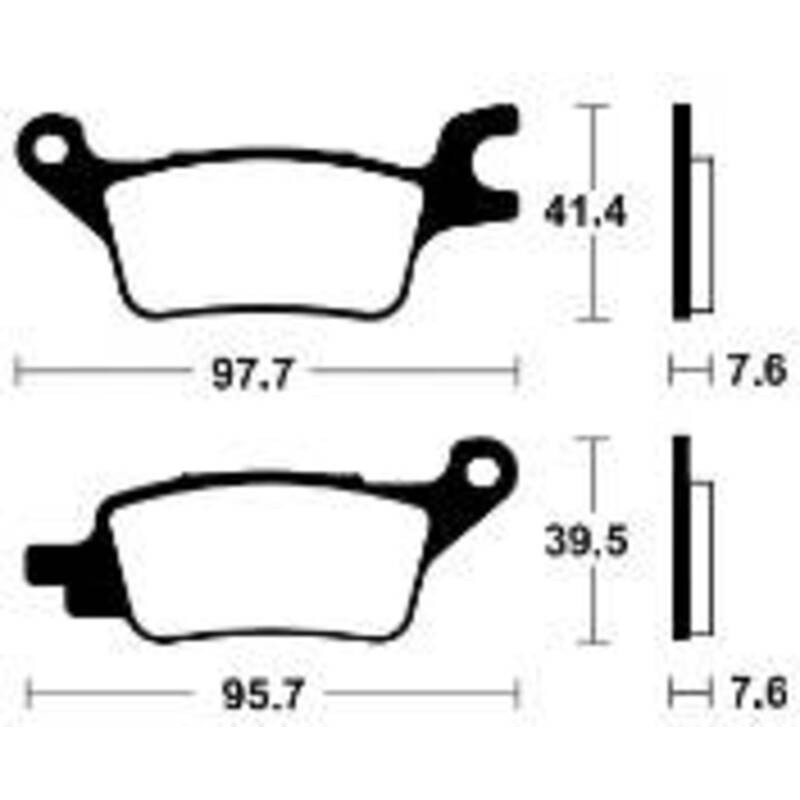 Plaquettes de frein TECNIUM Scooter organique - ME510 Plaquettes de frein TECNIUM Scooter organique - ME510