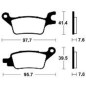Plaquettes de frein TECNIUM Scooter organique - ME510 Plaquettes de frein TECNIUM Scooter organique - ME510