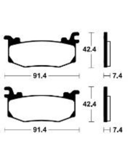 Plaquettes de frein TECNIUM Performance métal fritté - MF512