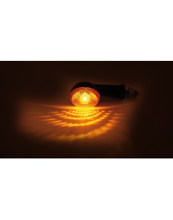 Clignotants HIGHSIDER smart OVAL Mini - noir