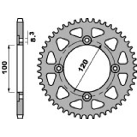 Couronne PBR acier standard 4453 - 420