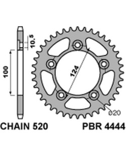Couronne PBR acier C45 standard 4444 - 520