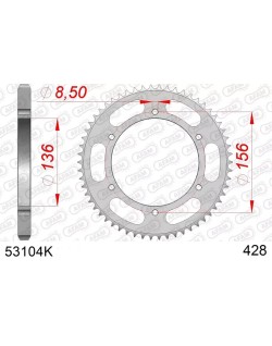 Couronne AFAM acier standard 53104 - 428