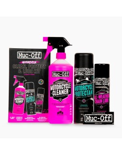 Kit d'entretient moto MUC-OFF Clean, Protect & Lube