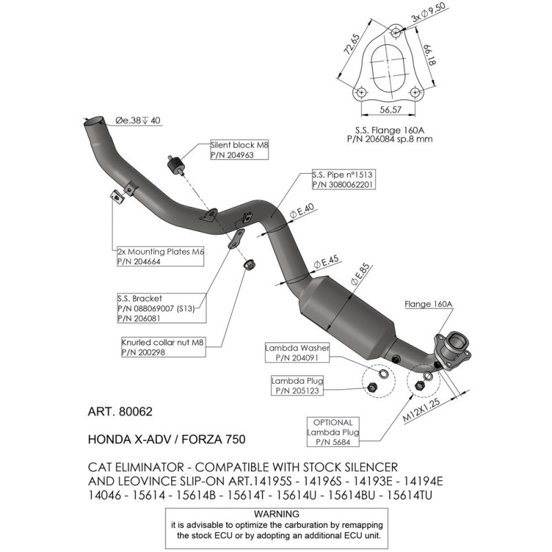 HEADER HONDA X-ADV 750