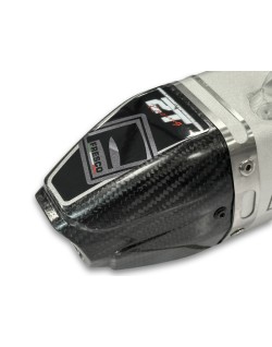 Silencieux FRESCO Carby aluminium blanc/casquette carbone