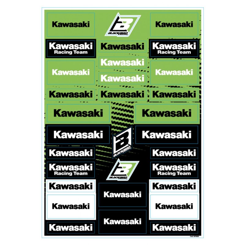 DECAL LOGO SHEET KAWASAKI