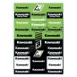 DECAL LOGO SHEET KAWASAKI