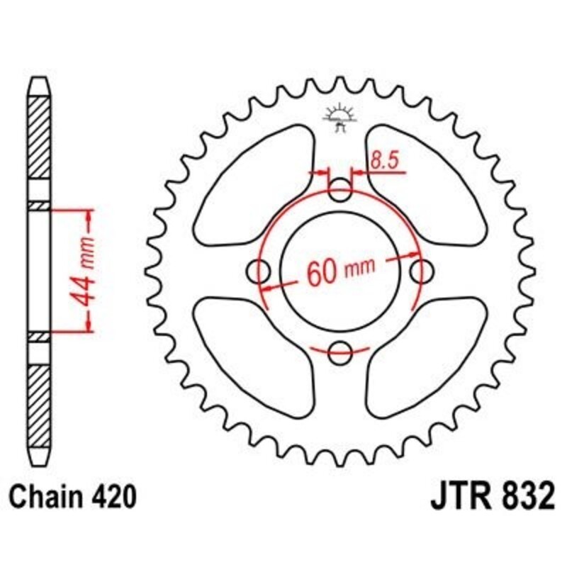 Couronne JT SPROCKETS Acier Standard - 420