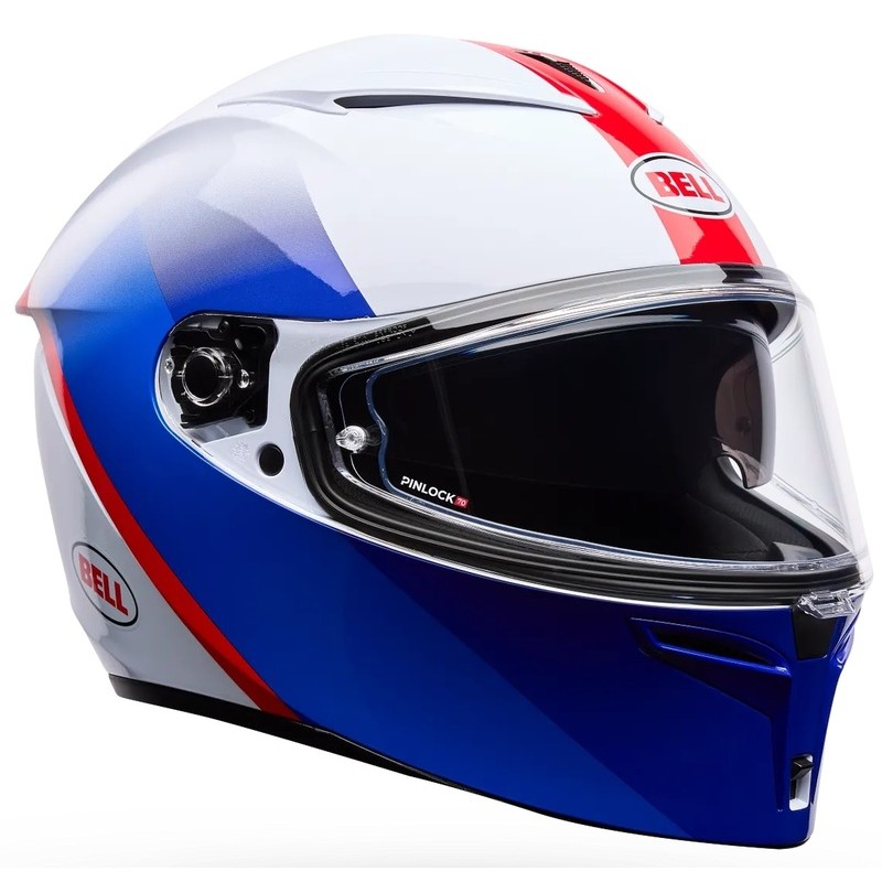 Casque BELL Lithium MIPS - Bash White/Blue Casque BELL Lithium MIPS - Bash White/Blue