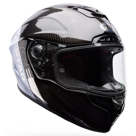 Casque BELL Race Star DLX Flex - Strike Silver/White