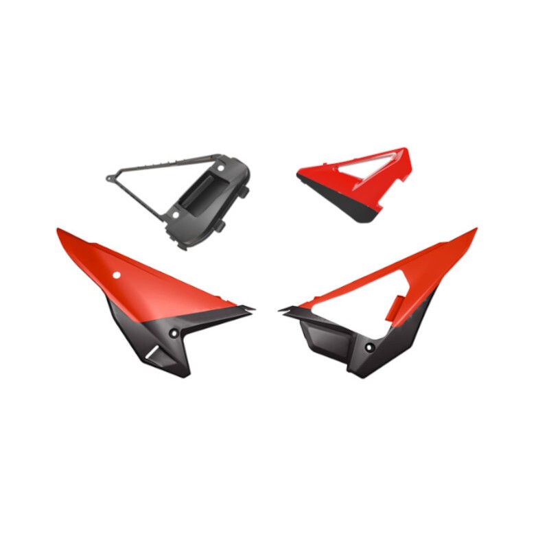 Kit plaques latérales RACETECH Revolution - rouge