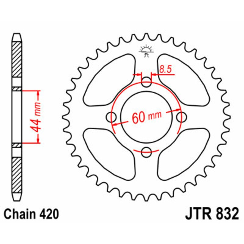 Couronne JT SPROCKETS acier standard - 420 Couronne JT SPROCKETS acier standard - 420